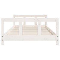 Kinderbedframe 90x190 cm massief grenenhout wit 4