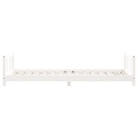 Kinderbedframe 90x190 cm massief grenenhout wit 5