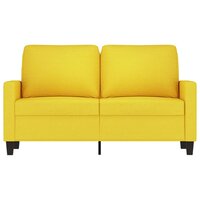 Tweezitsbank 120 cm stof lichtgeel 3