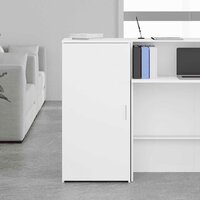 Opbergkast 50x45x103,5 cm bewerkt hout wit 3