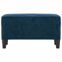 Bankje 70x35x41 cm fluweel blauw 3