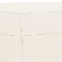 Bankje 100x35x41 cm kunstleer cr&egrave;mekleurig 5