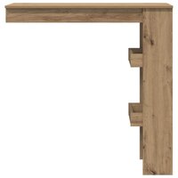 Bartafel wandgemonteerd 102x45x103,5 cm bewerkt hout artisanaal 5