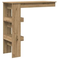 Bartafel wandgemonteerd 102x45x103,5 cm bewerkt hout artisanaal 6