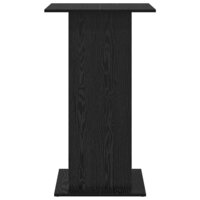 Bartafel met plank Zwart Eiken 60 x 60 x 100 cm Bewerkt hout 6
