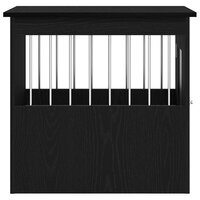 Hondenbenchmeubel 62x45x59 cm bewerkt hout zwart eikenkleurig 7