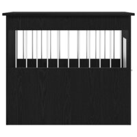 Hondenbenchmeubel 80x55x68 cm bewerkt hout zwart eikenkleurig 7