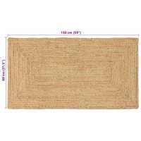 Tapijt Beige 80 x 150 cm Jute 8