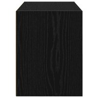 Kast met 2 lades 60x31x40 cm bewerkt hout zwart eikenkleurig 6