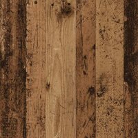 Kast met 2 lades 60x31x40 cm bewerkt hout oud houtkleurig 9