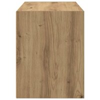 Kast met 2 lades 60x31x40 cm bewerkt hout artisanaal eikenkleur 6