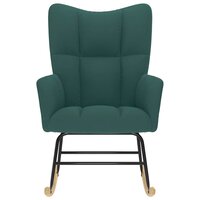 Schommelstoel stof donkergroen 3