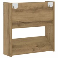 Wand Schoenenkasten Anders artisanaal eikenkleurig Bewerkt hout 7