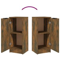 Dressoir 30x30x70 cm bewerkt hout gerookt eikenkleurig 8