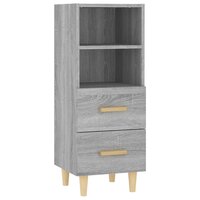 Dressoir 34,5x34x90 cm bewerkt hout grijs sonoma eikenkleurig 2