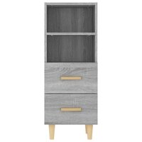 Dressoir 34,5x34x90 cm bewerkt hout grijs sonoma eikenkleurig 6