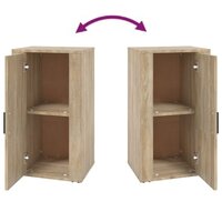 Dressoir 40x33x70 cm bewerkt hout sonoma eikenkleurig 6