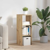 Boekenkast stapelbaar 30x30x80 cm bewerkt hout artisanaal eiken 3