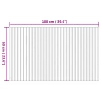 Vloerkleed rechthoekig 60x100 cm bamboe naturel 8