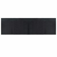 Vloerkleed rechthoekig 60x200 cm bamboe zwart 2