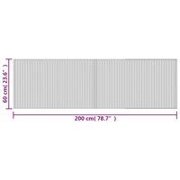 Vloerkleed rechthoekig 60x200 cm bamboe donkerbruin 8