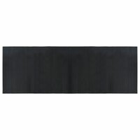 Vloerkleed rechthoekig 70x200 cm bamboe zwart 2