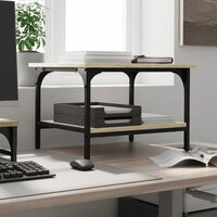 Printerkastje 2-laags 50x40x38 cm bewerkt hout sonoma eiken 3