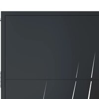 Poort met grasontwerp 105x80 cm staal antracietkleurig 6