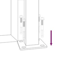 Poort met grasontwerp 105x80 cm staal antracietkleurig 8
