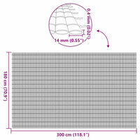 Tuinhek Dubbelzijdig Geel 1,8x3 m PVC 9