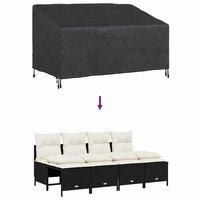 Tuinbankhoes Zwart 160 x 100 x 61 / 89 cm 600D stof 8