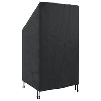Tuinstoelhoes Zwart 70 x 70 x 85 / 125 cm 420D stof 6