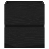 Badkamerwastafelkast Zwart Eiken 41x38,5x45 cm Bewerkt Hout 6