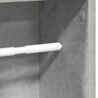 Badkamerkast met rolhouder betongrijs 20,5x20x90 cm 7