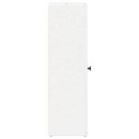 Badkamerkast met rolhouder 20,5x22x72 cm wit 6