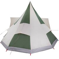 Familie Tipi Tent met dak Groen en beige 510 x 690 x 330 cm 6
