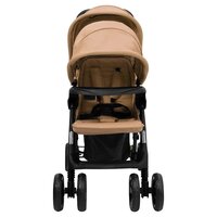 Tweeling kinderwagen tandem staal taupe 3