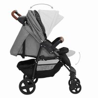 Kinderwagen 3-in-1 staal lichtgrijs 7