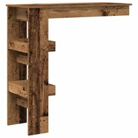 Bartafel wandgemonteerd 102x45x103,5 cm bewerkt hout oud hout 6