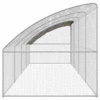Kippenhok Zilver 800 x 200 x 198.5 cm Gegalvaniseerd staal 4