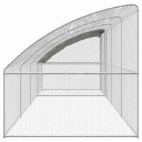 Kippenhok Zilver 800 x 200 x 198.5 cm Gegalvaniseerd staal 4