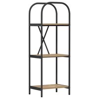 Boekenkast artisanaal eikenkleurig 40 x 30 x 109 cm 2