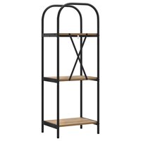 Boekenkast artisanaal eikenkleurig 40 x 30 x 109 cm 7