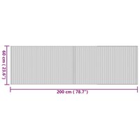 Vloerkleed rechthoekig 60x200 cm bamboe naturel 8