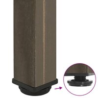 Salontafelpoten 4 st 42-44 cm staal naturel 9