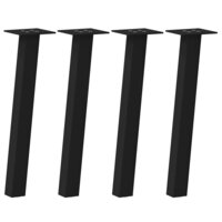 Salontafelpoten 4 st 42 cm staal zwart 2