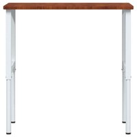 Werkbank rechthoek 100x60x(71,5-98) cm eikenhout donkerbruin 5