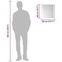 Badkamerspiegel LED 40x40 cm 6