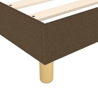 Bedframe zonder matras 90x190 cm stof donkerbruin 7