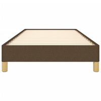 Bedframe zonder matras 90x190 cm stof donkerbruin 5